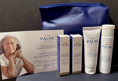 Pause Well-Aging Discovery Skin Care Set - Moisturizer, Cleanser, Treatment