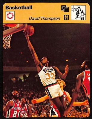 1977 Sportscaster #5905 David Thompson HOF Series 59 Basketball NM  D94650