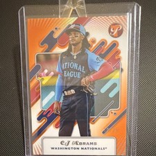 Topps Pristine 2025 Serial Numbered Orange CJ Abrams #259 /25 Nationals