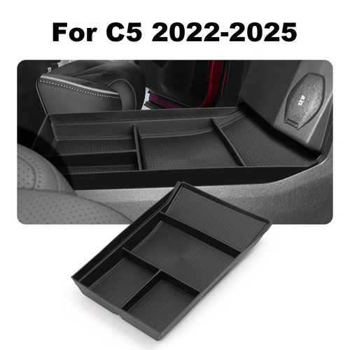 For C5 2022 2025 Center Console Lower Storage Box Car Supplies Organizer - Picture 5 of 7