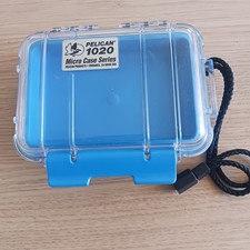 Pelican 1020 Waterproof Micro Case Blue Hard Protective Storage Case