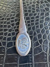 VTG Auerhahn Child Fork 18/8 Stainless German Cartoon Buchagentur 1983 Initials