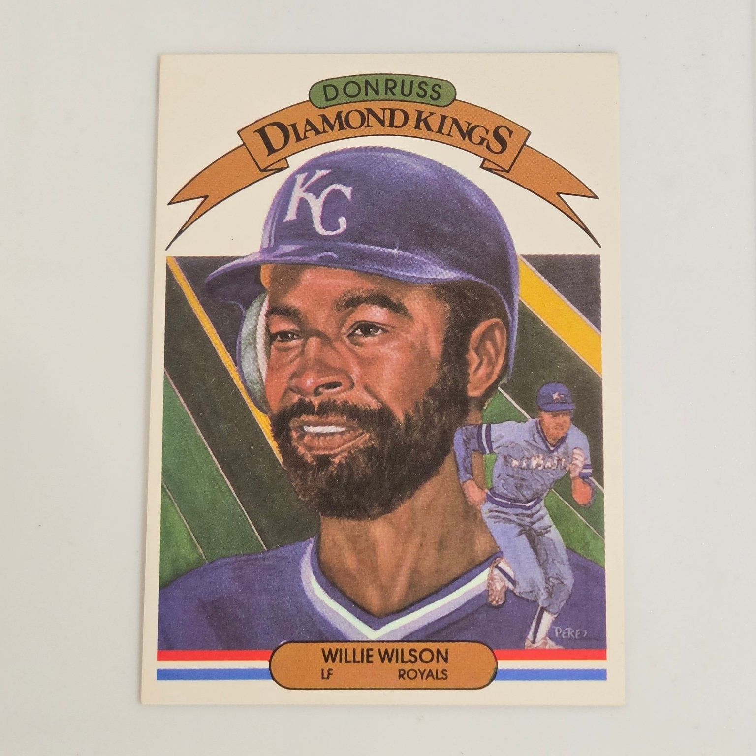 Willie Wilson Royals 1983 Donruss Diamond Kings Baseball Card #15