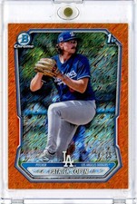 2026 Bowman Chrome Patrick Copen Orange Shimmer Refrator /25 1st Dodgers BCP-138