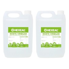 Hexeal White Vinegar 10L – 2 x 5L of Food Grade 5 l (Pack 2)  1.05 per litre