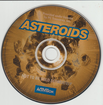 Asteroids Computer Game Activision Syrox  Windows PC CD Rom. 1998 Disk ONLY (F13