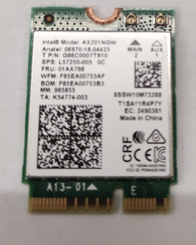 Lenovo ThinkPad E14 Gen 1 Laptop WLAN WIFI Wireless Board Card 01AX798