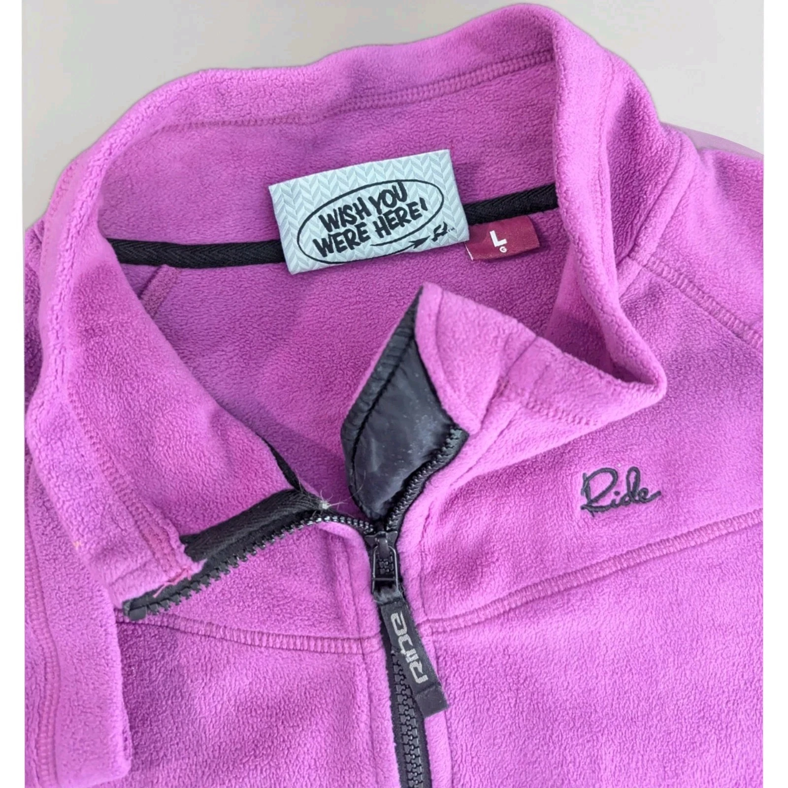 Ride Snowboards purple Fleece womens Ski Sports Snow Jacket