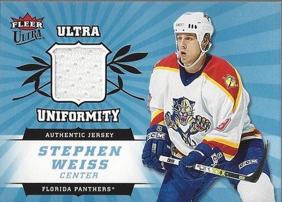 2006-07 Ultra Uniformity #USW Stephen Weiss Jersey - HKY