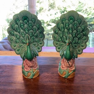 Pair of Antique Chinese Porcelain   Peacocks