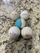 Vintage Golf Balls, Lot of 5, Spalding Tourney, MacGregor, Ping, Eagle Express