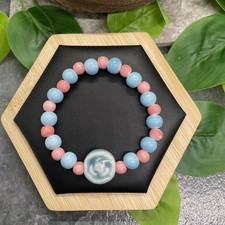 Handmade Ceramic Bead Beaded Stackable 6  Plus Stretch Bracelet New B1