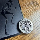 Mutiny Metals Memento Vivere Skull – 1 oz .999 Fine Silver Round – Limited Pour