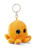 Nici SchlüSselanhäNger Glubschis Oktopus Olly Polly 9Cm - Orange - PlüSch-Beglei