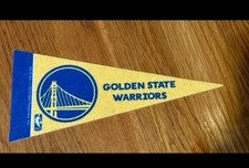 Golden State Warriors NBA Basketball Mini Pennant 9"x4”