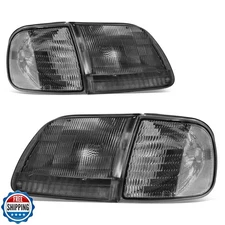 AUTOSAVER88 Headlight Assembly Compatible with 97-03 Ford F-150/2004 Ford F-1