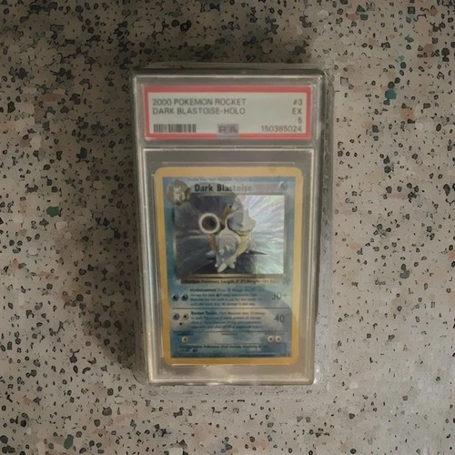 Pokémon Dark Blastoise 3/82 Team Rocket Holo Rare 70 HP English PSA 5 Card