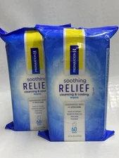 Preparation H Soothing Relief Cleansing & Cooling Wipes - 60 Each ( Pack 2)