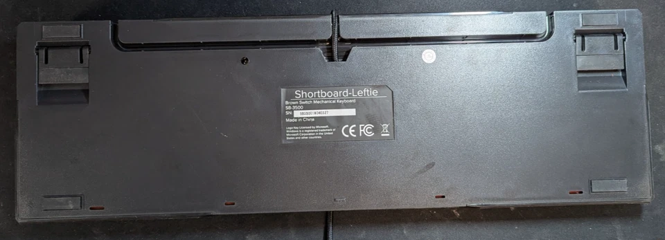 UK Left-Handed Mechanical Keyboard Black - SB-3500 - Image 2 of 2