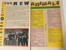 The Animals, Eric Burdon, Two Page Vintage Clipping