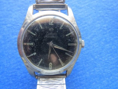 Vintage ZODIAC Hermetic Custom SILVERTONE Watch for parts or repair
