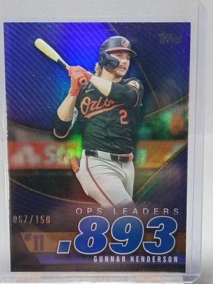 2025 Topps Series 2 - Ops Best Gunnar Henderson #OPS-11 Blue Foil /150