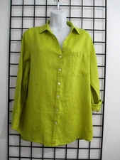 C&C CALIFORNIA 🌸 SIZE SMALL==MUSTARD  / LINEN /  BLOUSE