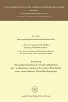 Friedrich Eichhorn | Ermittlung Der Zusammensetzung Von SchweißRauchen Bei...
