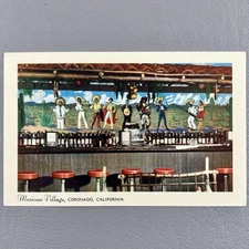 The Mexican Village Restaurant Coronado California Postcard San Diego Bar View