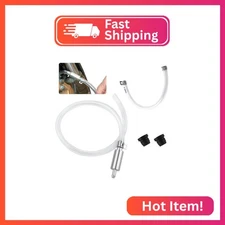 IHOTDER Car Brake Bleeder Hose with One Way Check Valve,Durable Brake Fluid Blee