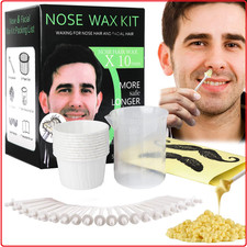 Nose Wax Kit Men, Nose Waxing Hair Wax Removal for Men Women, Nose Hair Waxing K
