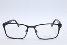 DIESEL DL 5234 009 Rectangle Matte GunMetal Eyeglasses Clear Lenses 52mm