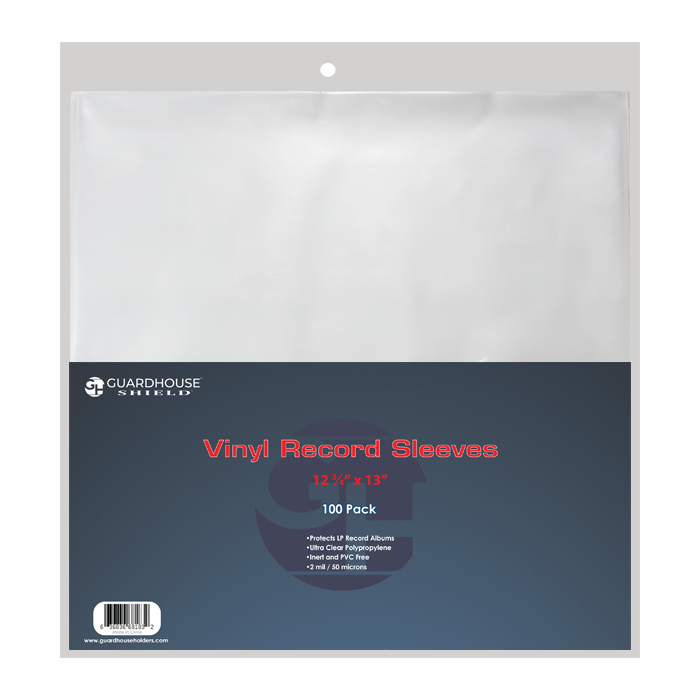 New 100 Shield Vinyl Record Sleeves Outer Plastic Lp Bcw Album Cover Bags 33 RPM