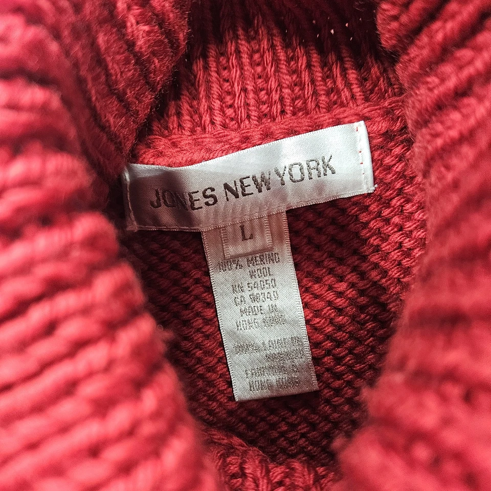 Suéter Jones New York para mujer grande rojo sin mangas Foto 3 de 4