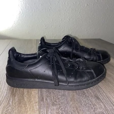 Adidas Stan Smith Black Leather Sneakers Shoes M20604 Big Kids US Size 5 / 37.5