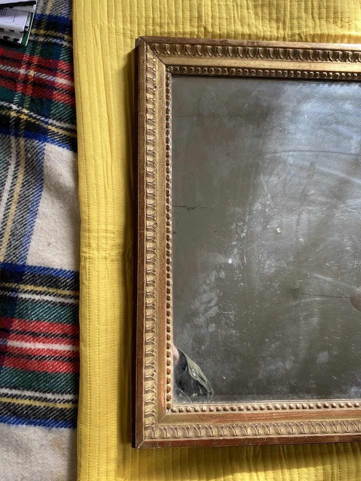 Miroir Glace Mercure Cadre Bois Doré XVIIIE Louis XVI French Antique +++ - Photo 2/4