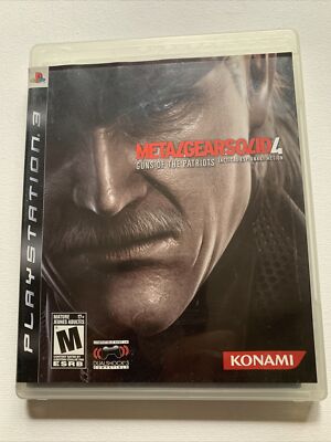 Metal Gear Solid 4 Gun of the Patriots Tactics Espionage Action PS3 Complete