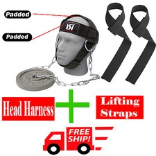 Gym Weight Lifting Head Neck Harness  Lifting Straps Training Fitness Work out