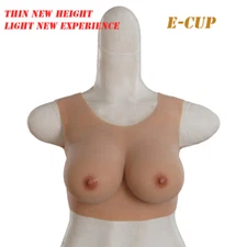 Silicone Crossdresser Breast Forms Breastplates Drag Queen Fake Boobs E Cup