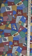NOAH'S ARC TWO BY TWO COORDINATING FABRIC BY FABRIC TRADITONS 35 3/4 INCHES