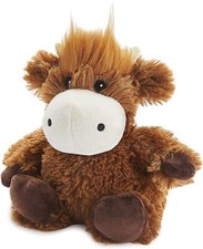 Warmies JUN-COW-3 Heatable Plush Toy, Brown