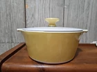 CORNING WARE: B-1 3/4-B mustard yellow Casserole DISH w/LID, 1-3/4 Qt,  VTG