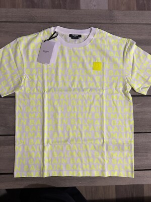 Balmain Boys Neon Yellow T-shirt - Size 12 - NWT