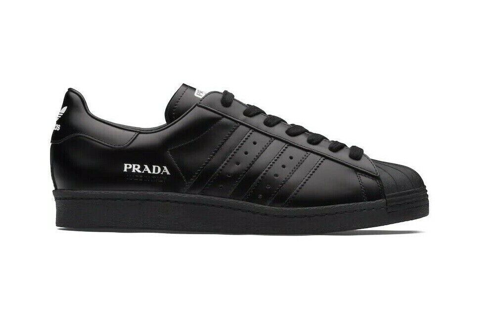 Size 12 - adidas Prada x Superstar Core Black for sale online 