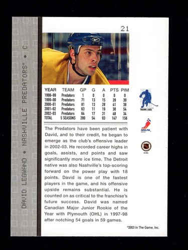 2003-04 Be A Player Memorabilia Base Hockey Cards You Pick From The List - Picture 3 of 75