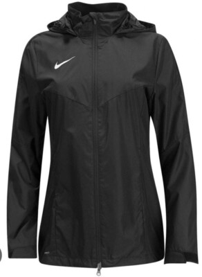 Nike Academy 18 Rain Hooded Jacket Black Women's Sz S 893778