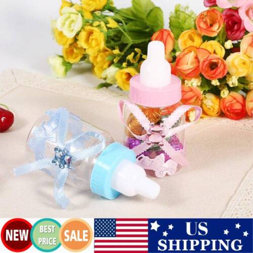 12x Baby Candy Bottle Box Shower Baptism Christening Birthday Gift Party Favors