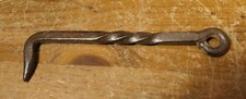 Antique 1/4" TWISTED IRON GATE BARN SHED CABIN DOOR GATE LATCH HOOK