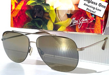 NEW Maui Jim CINDER CONE Matte Gold POLARIZED HCL Bronze Lens Sunglass H789-16M