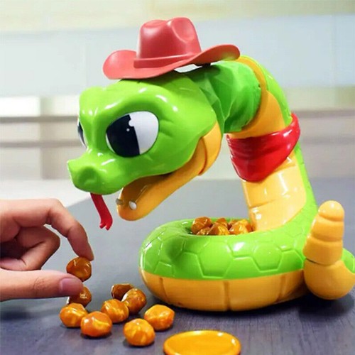 Electric Rattlesnake Toys Cartoon Snake Head Popup Game